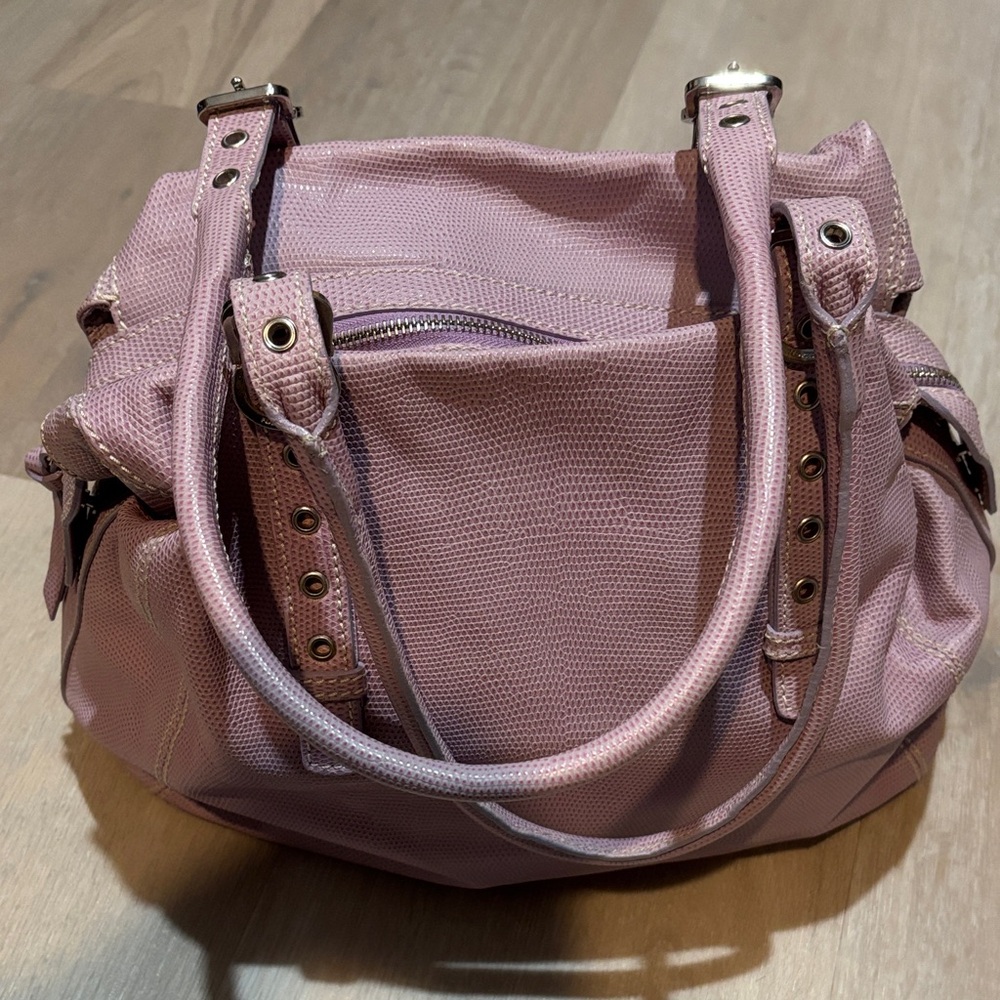 Elegant Lavender Francesco Biasia designersWomen's Shoulder Bag in leather